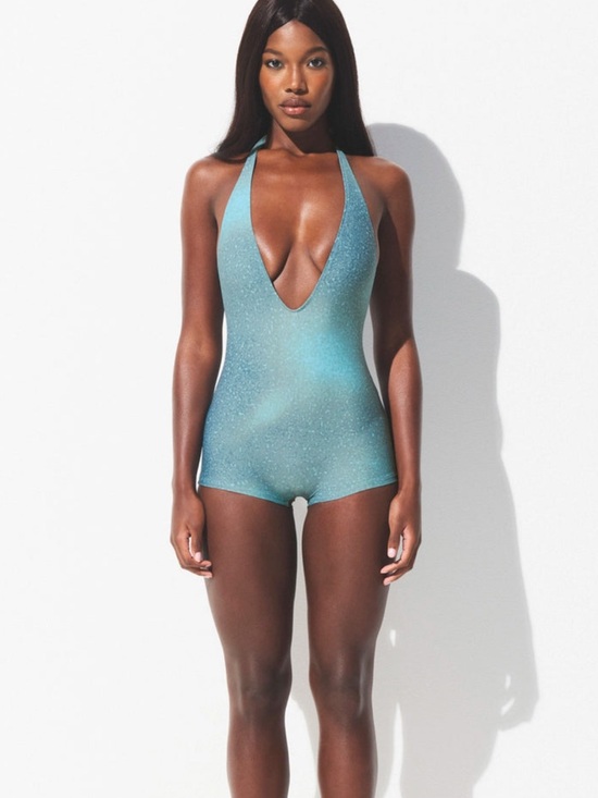 SKIMS Other - Signature Swim Plunge Shortie one piece